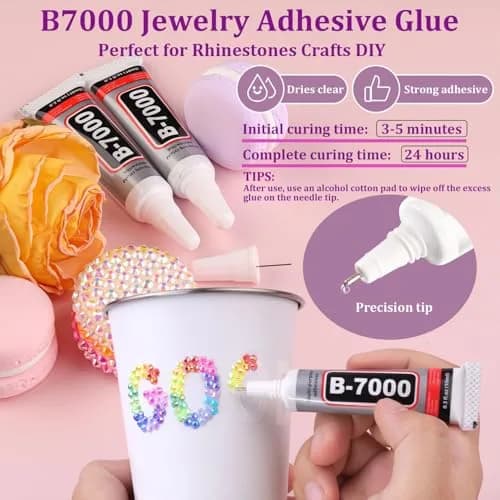 TINKRSTUFF Jelly Rhinestones for Bedazzling 38500Pcs 3mm & 5mm Multicolor Resin Gems | Sparkle & Shine DIY Crafts thumbnail 4