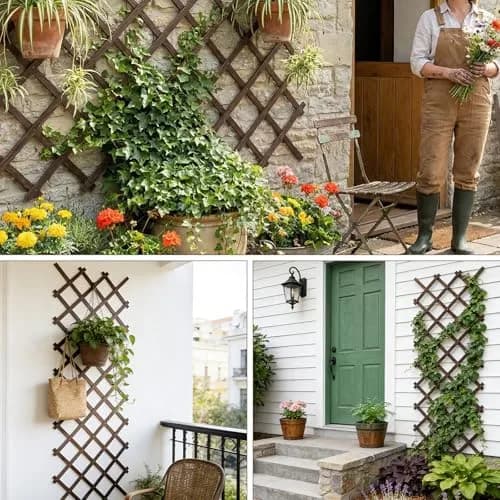 Tilinyan & one Expandable Garden Trellis 4 PCS | 114.9 cm (45.2") L x 27.9 cm (11") W thumbnail 5