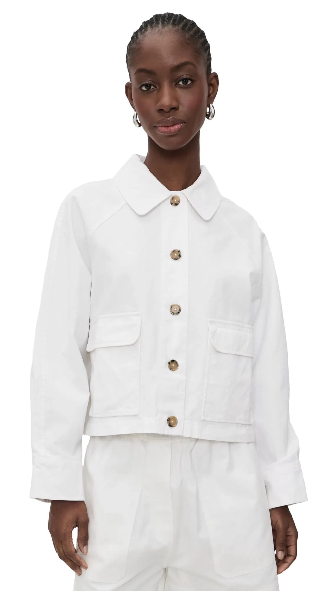 Velvet by Graham & Spencer Carrington Sanded Twill Jacket | Women's Casual Coat in Sleet, Medium — X-Small