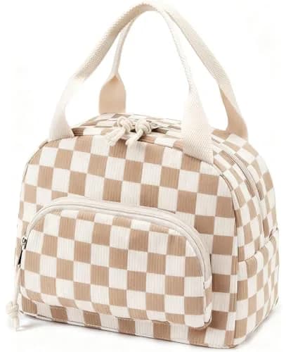 OYLOLA Lunch Bag Women Insulated Small Cooler for Work & Travel | Leakproof Corduroy thumbnail 1