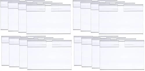 mollensiuer Clear Label Holder 200 Count | Retail Price Tag Holder for Shelves thumbnail 1