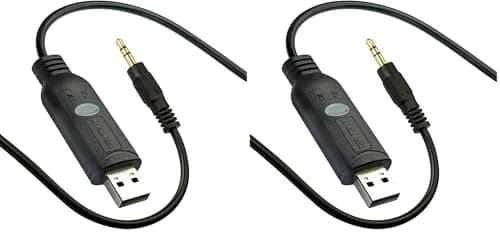 DSD TECH SH-U35B USB RS232 to 3.5mm Serial Cable 1.83m (6ft) Pack of 2 | FTDI FT232RL Chip for Stable Data Transmission thumbnail 1