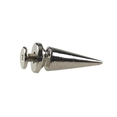 PARAOR Silver 50pcs Cone Spikes Screw Back Studs 10mm X 25mm | DIY Craft Punk Rivets thumbnail 4