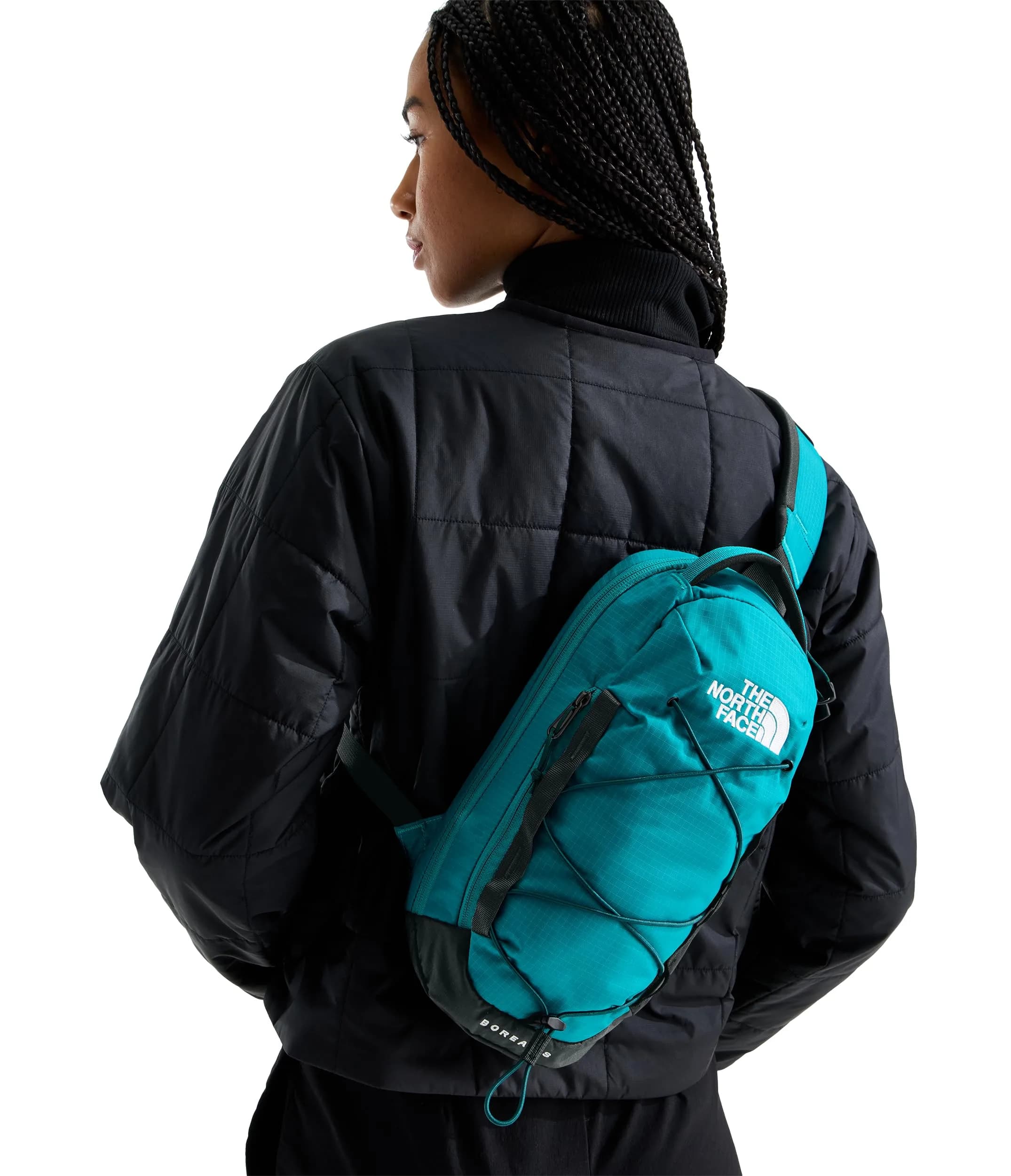 The North Face Borealis Sling Bag 6L in Restorative Teal/Blk/Pacific Teal, One Size Fits All thumbnail 2