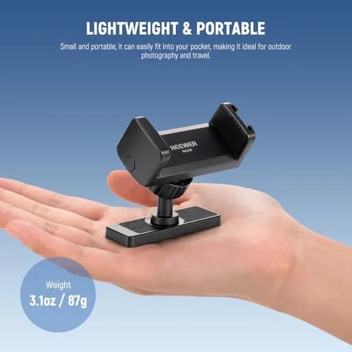 NEEWER Magnetic Phone Holder Mount Stand with 360° Rotation & Desktop Stand, Black | Secure Gym & Home Use thumbnail 7