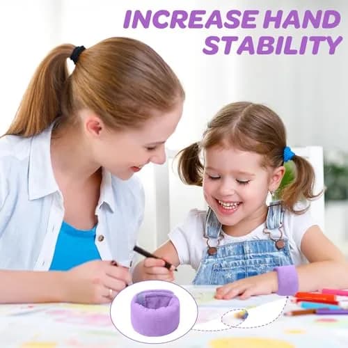 JXM Sensory Weighted Bracelets for Kids with SPD ADHD Autism, Purple 222g (0.49 lb) | Deep Pressure Input for Focus thumbnail 5