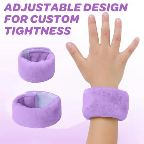 JXM Sensory Weighted Bracelets for Kids with SPD ADHD Autism, Purple 222g (0.49 lb) | Deep Pressure Input for Focus thumbnail 3