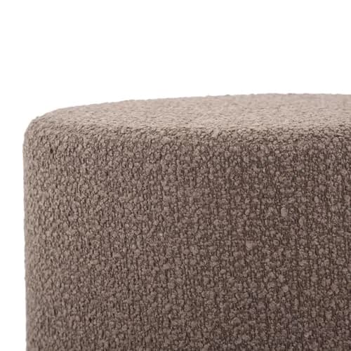 Howard Elliott Collection No-Tip Cylinder Round Ottoman – 17" x 17" – Multi-Use Footstool, Side Table or Seat, Polyester Cover, Chocolate Brown thumbnail 4
