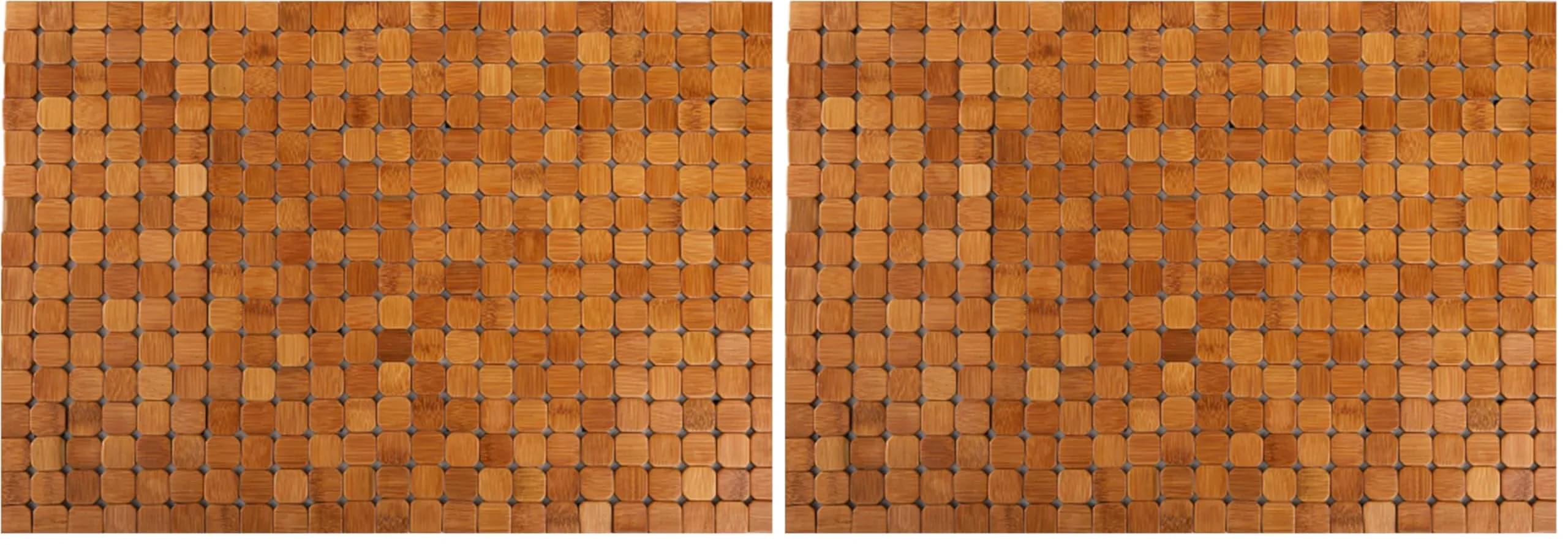 Dicunoy Bamboo Bath Mat 59.94cm x 40.64cm (23.6" L x 16" W) | Non-Slip & Quick-Dry for Bathrooms — Brown