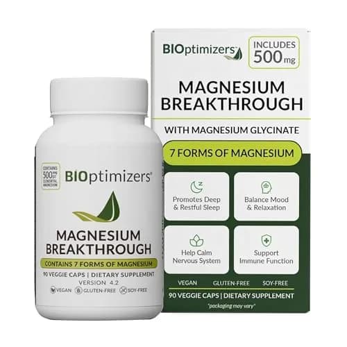 BIOptimizers Magnesium Breakthrough 500mg 7 Forms of Magnesium Capsules | Supports Sleep & Cognitive Function thumbnail 1