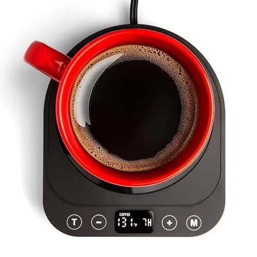 Heetz HTZ300 Cup Warmer | 4 Temp Settings, 5 Inch Surface, Auto Shutoff, Black thumbnail 5