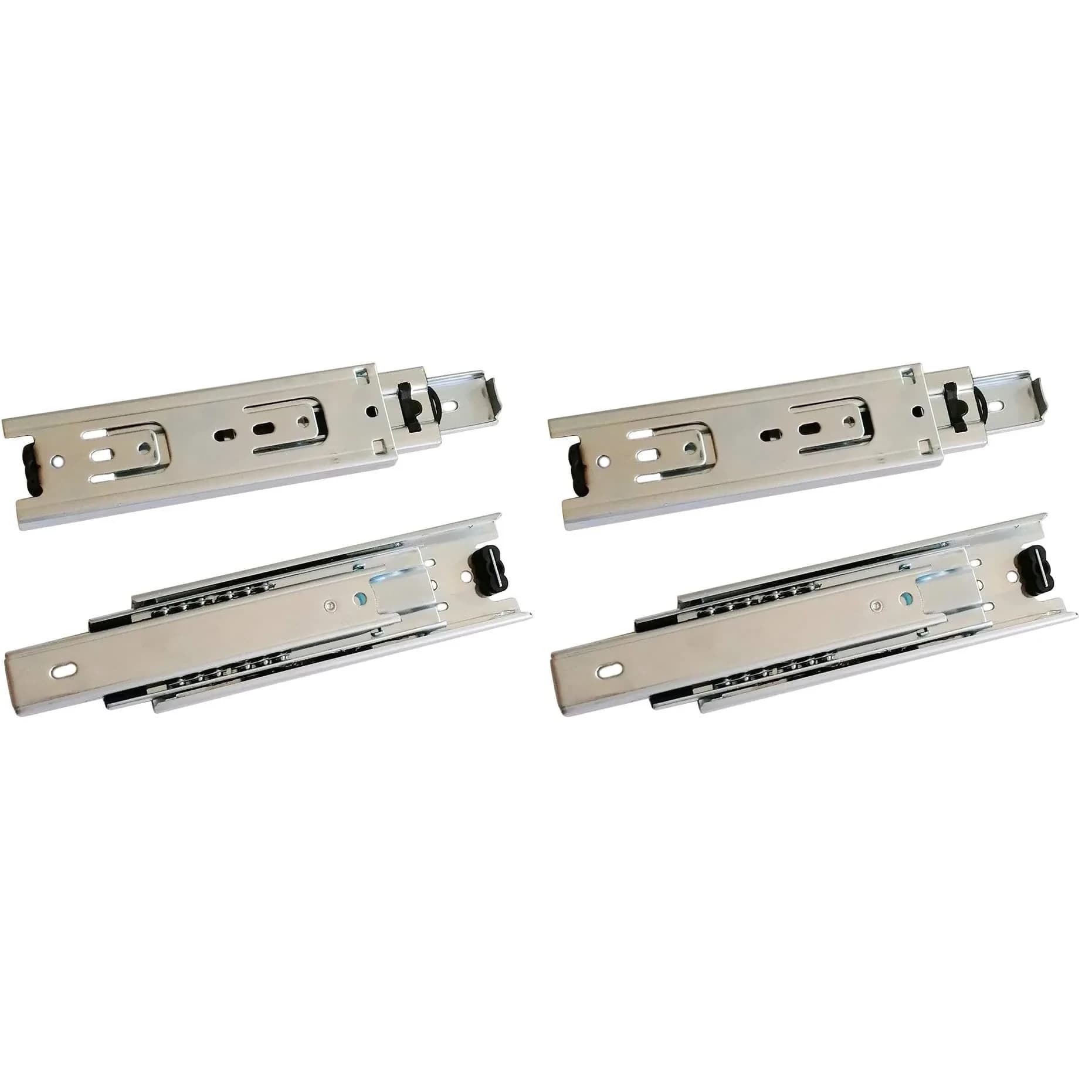 Btibpse 6-inch Full Extension Drawer Slides (15.24 cm) | 100 lb Capacity Side Mount Ball Bearing Rails (Pack of 2)