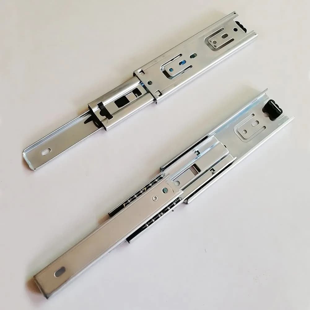 Btibpse 6-inch Full Extension Drawer Slides (15.24 cm) | 100 lb Capacity Side Mount Ball Bearing Rails (Pack of 2) - view 7
