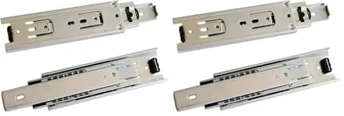 Btibpse 6-inch Full Extension Drawer Slides (15.24 cm) | 100 lb Capacity Side Mount Ball Bearing Rails (Pack of 2) thumbnail 1