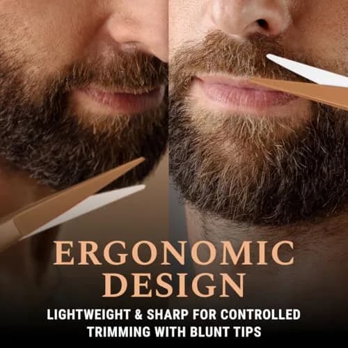 Ontaki 5" Beard & Mustache Scissor with Combs & Case | German Steel Precision Grooming Tool thumbnail 4