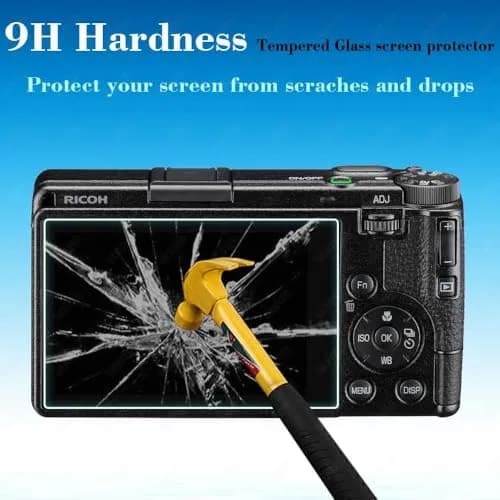 ULBTER 9H Tempered Glass Screen Protector for Ricoh GR IV Camera | 3 Pack thumbnail 3