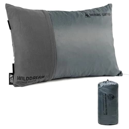 ONETIGRIS Wilddream Camping Pillow, Shredded Memory Foam, Compact 48cm (18.4") x 34cm (13.4") x 15cm (5.9") | All-Season Comfort for Backpacking & Travel thumbnail 1