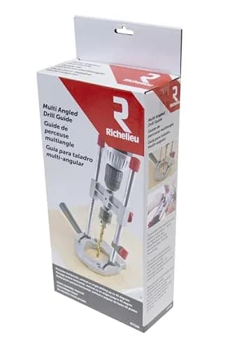 Richelieu R77229 Multi Angled Drill Guide Attachment for 1/4 in. & 3/8 in. Drills, Silver (Pack of 8) | Precision Drilling On-Site thumbnail 2