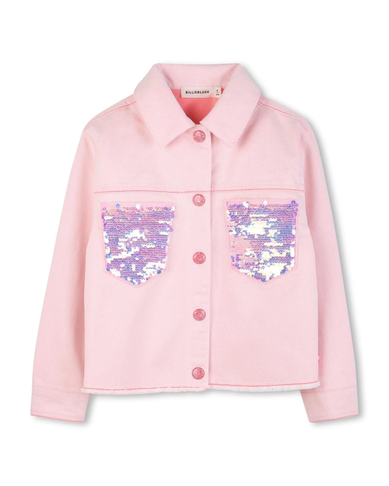 Billieblush Girls Jacket, Pink Off White, 8 Years | Stylish & Durable Kids Coat