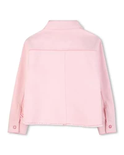 Billieblush Girls Jacket, Pink Off White, 8 Years | Stylish & Durable Kids Coat thumbnail 2