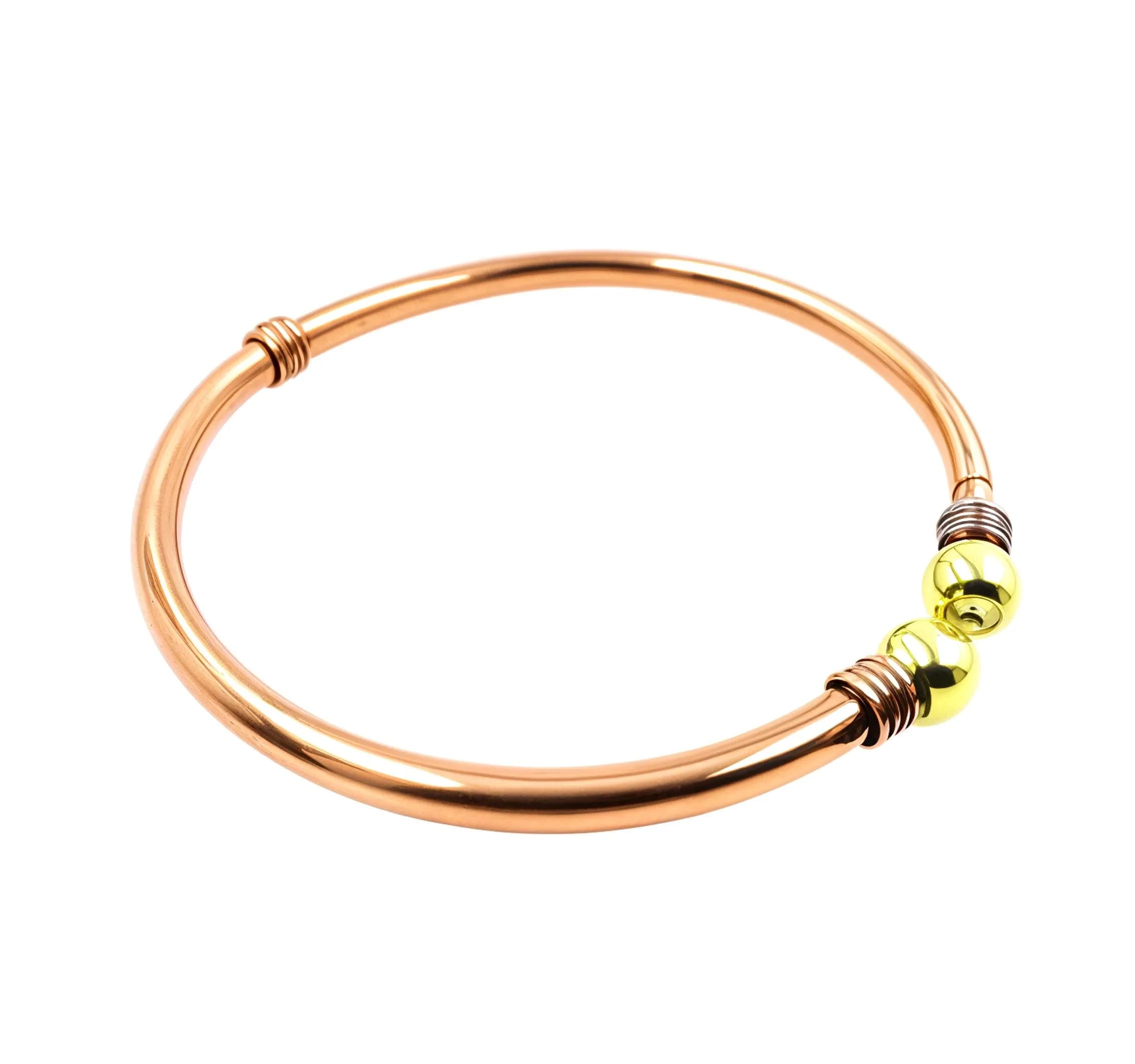 SHINDE EXPORTS Pure Copper Leg Anklet Bracelet Kada 75gms (6mm Rod) | Adjustable Unisex Indian Jewelry