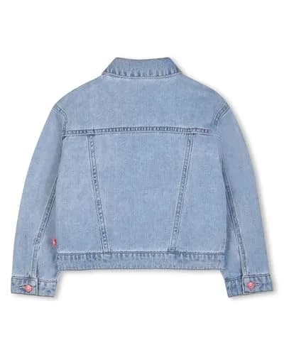 Billieblush Girls Denim Jacket, Double Stone+Bleach, 8 Years | Stylish, Durable & Comfortable thumbnail 4