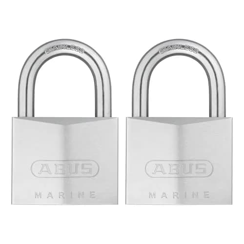 ABUS 75IB/50 Stainless Brass Padlock 50mm (1.97in) | High Security Keyed Alike Lock for Gates & Outdoor Use thumbnail 1