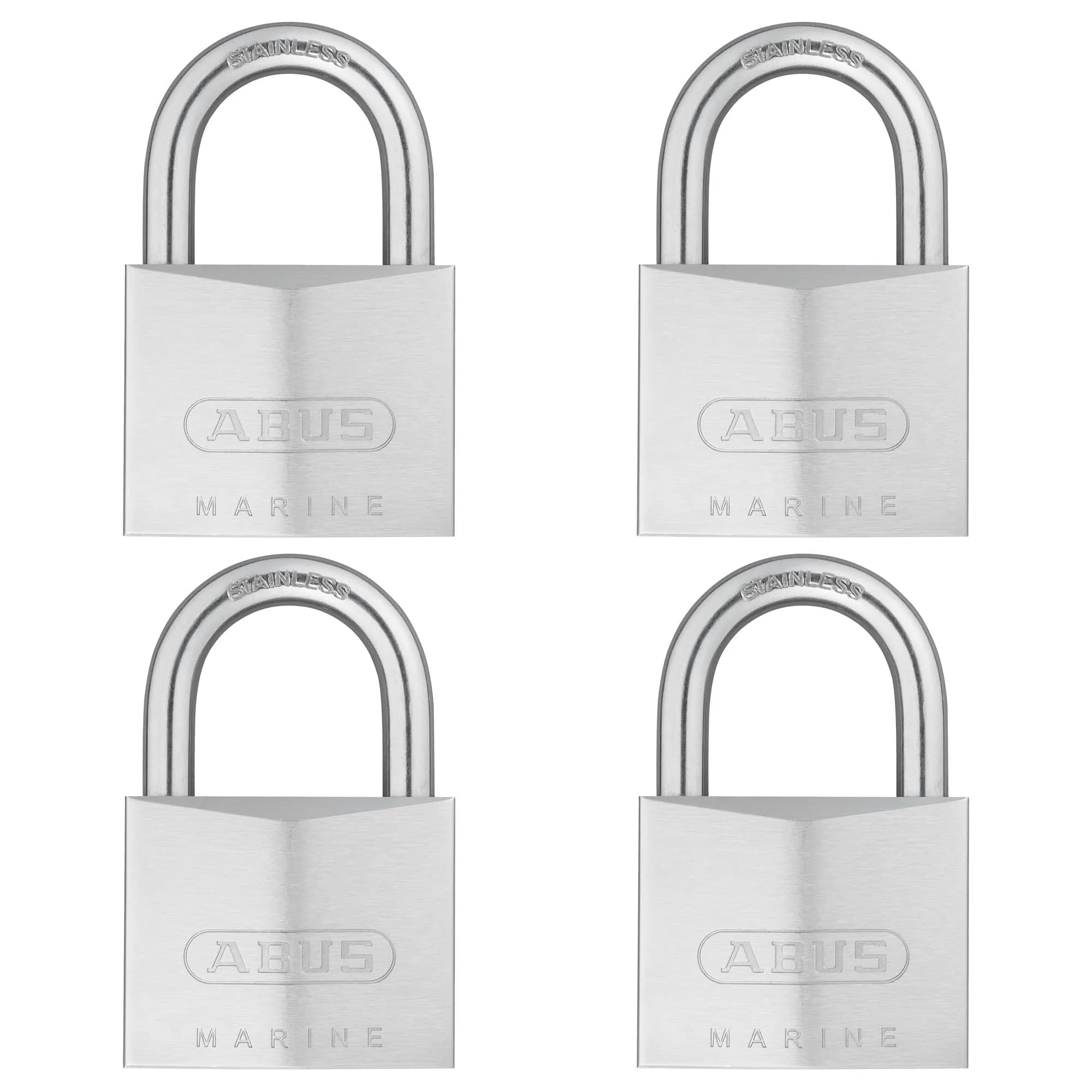 ABUS 75IB/50 Stainless Brass Padlock 50mm (1.97in) | Secure Outdoor & Storage Lock with 2 Keys — Keyed Alike