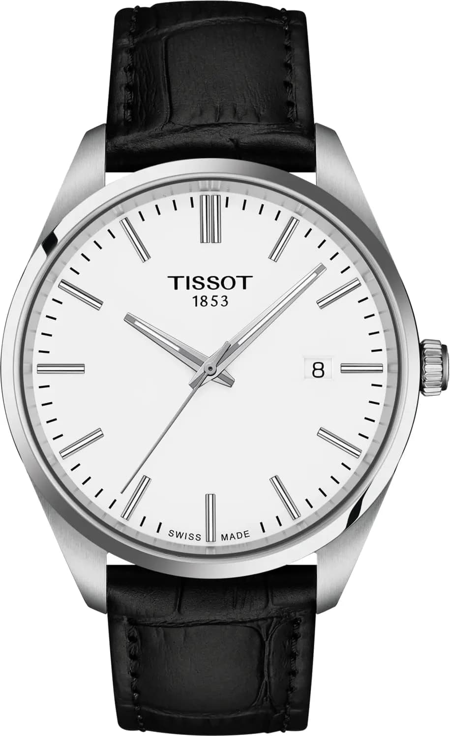 Tissot PR 100 Swiss Quartz 40mm White Dial Men’s Watch | Water-Resistant, Minimalist Design