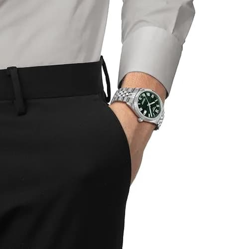 Tissot Men’s Watch, Swiss Automatic COSC, 39mm, Green Dial, Classic Style thumbnail 2