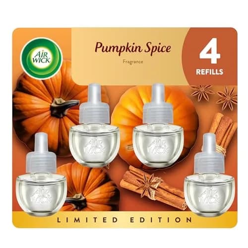 Air Wick Plug In Refills Pumpkin Spice Scented Oil 2.69 ml (0.09 Fl Oz) | Infused with Essential Oils thumbnail 1