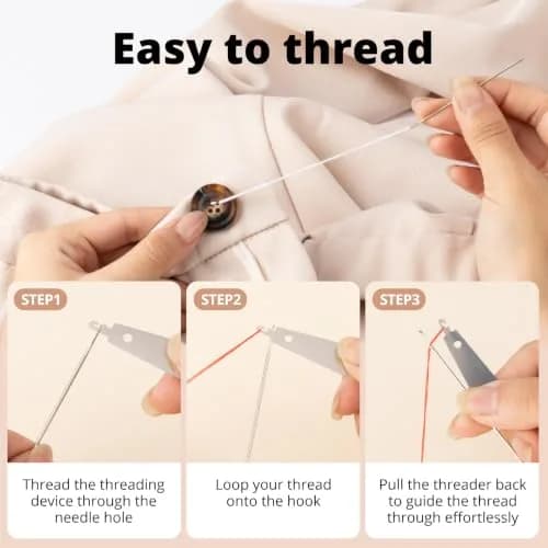 ZMLLAYE Sewing Kit, 37 Pcs Big Eye Needles Set with Threader | Complete Hand Sewing Solution for Beginners & Hobbyists thumbnail 4