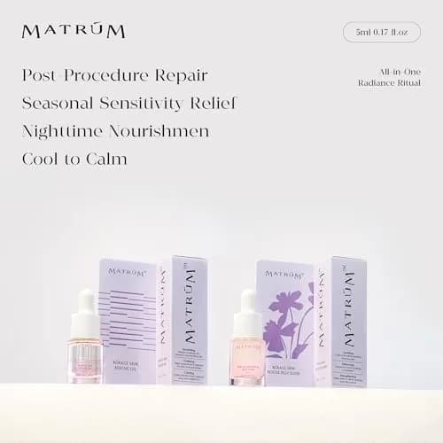 MATRÚM Mini Discovery & Travel Size Set - 4 x Mini Face Oil for Deep Repair & Radiance Boost & Firming thumbnail 6
