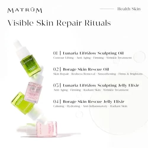MATRÚM Mini Discovery & Travel Size Set - 4 x Mini Face Oil for Deep Repair & Radiance Boost & Firming thumbnail 3