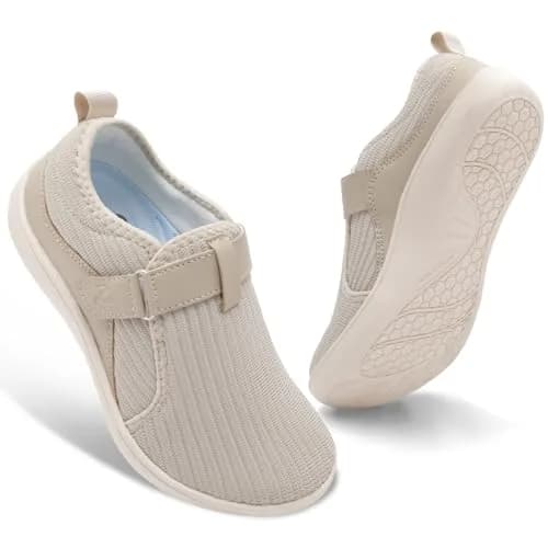 Spesoul Wide Womens Walking Shoes Adjustable Diabetic Shoes Breathable Zero Drop | Comfortable Wide Fit for Indoors & Outdoors thumbnail 1