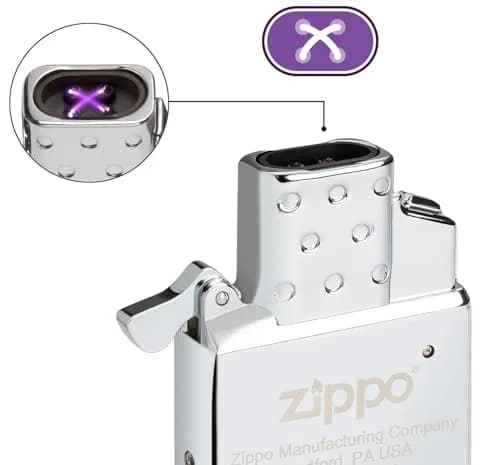 Zippo Double Arc Insert for Windproof Lighters | Rechargeable USB-C, CE Certified thumbnail 2