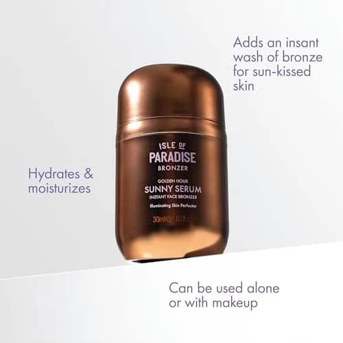 Isle of Paradise Sunny Serum Liquid Bronzer 30ml (1.01 Fl Oz) | Wash-Off Glow thumbnail 6