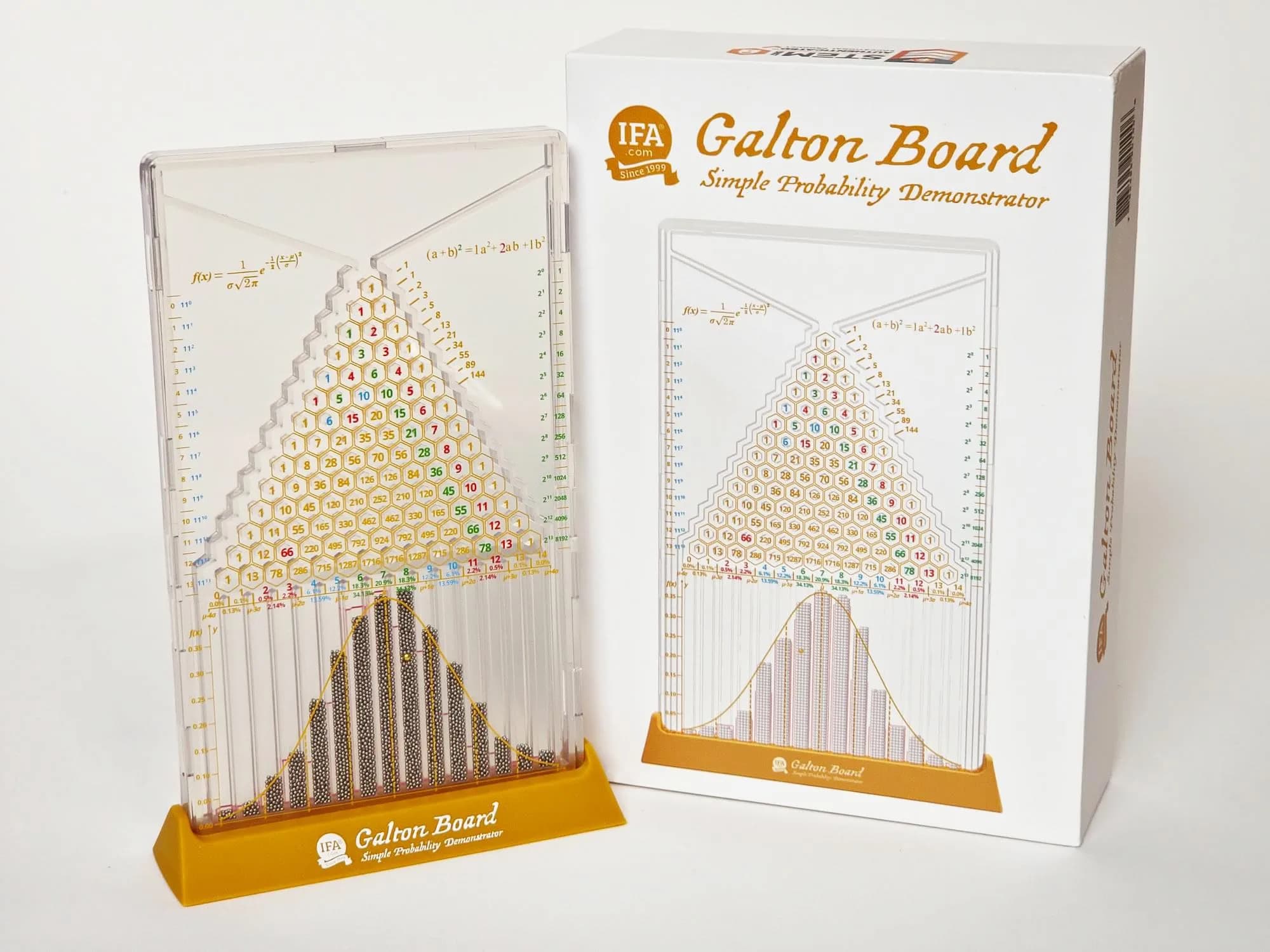 IFA.com Galton Board: Simple Edition | Visualize Probabilities & Statistics — 6.5 inches tall, 4.5 inches wide