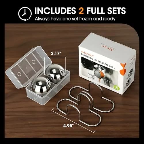 AIEVE XL Espresso Cooling Ball 2 Pack | Rapidly Chills Espresso for Smoother Taste thumbnail 8