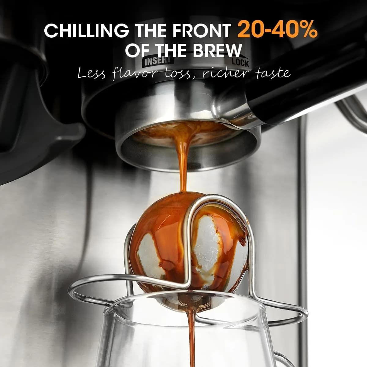 AIEVE XL Espresso Cooling Ball 2 Pack | Rapidly Chills Espresso for Smoother Taste - view 2