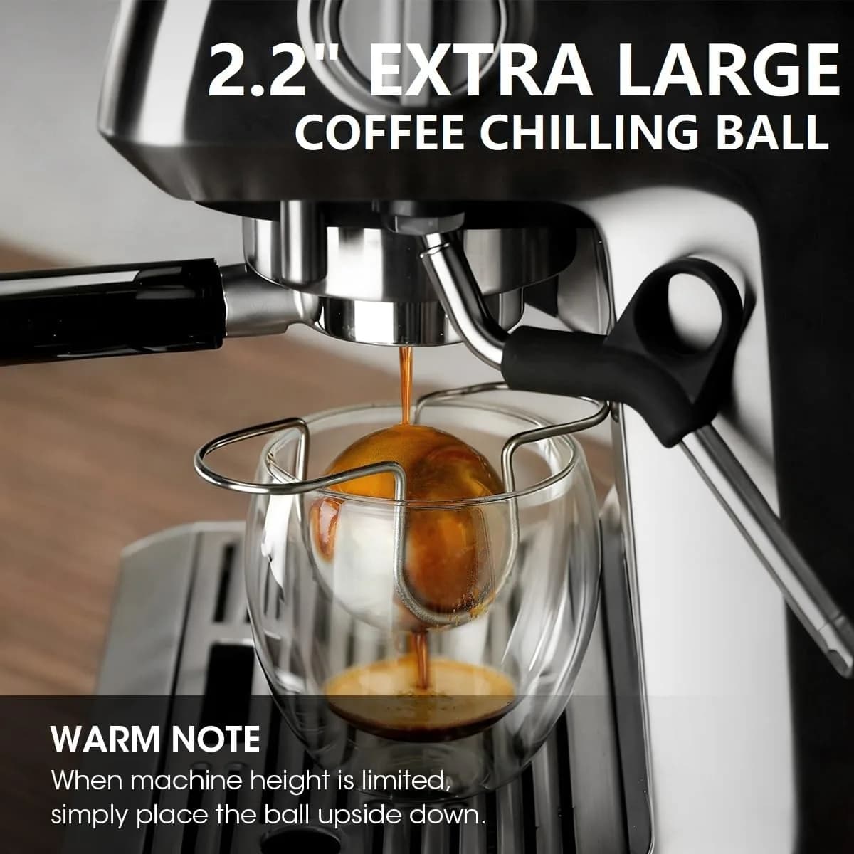 AIEVE XL Espresso Cooling Ball 2 Pack | Rapidly Chills Espresso for Smoother Taste - view 4