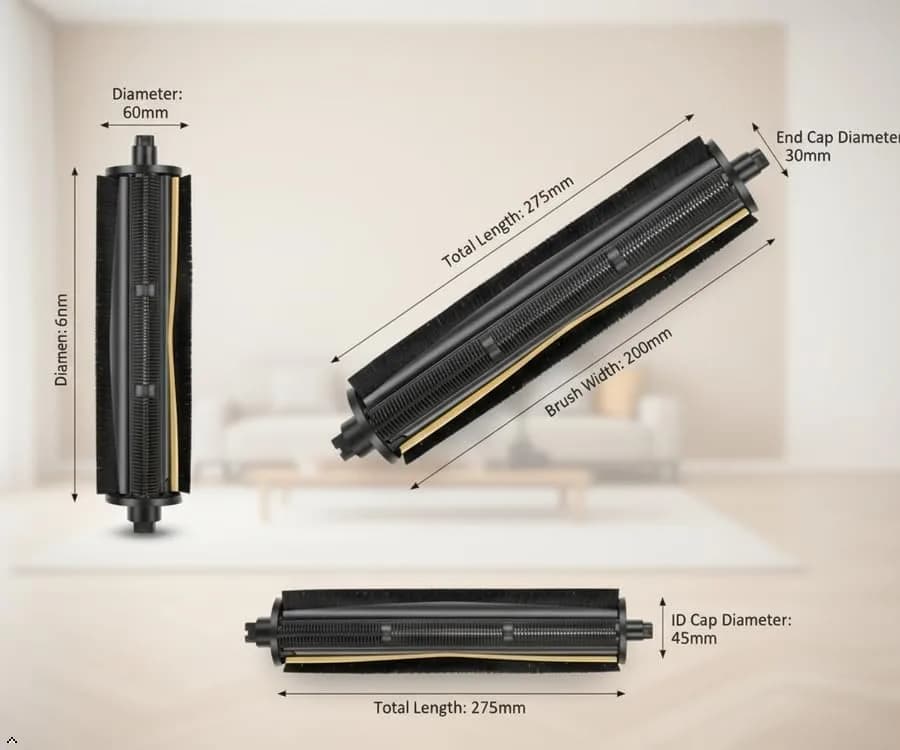 JoyBros TriCut Replacement Brush for Dreame L40 Ultra Gen 2 X40 Ultra | Fits L20 L30 X30 D30 D10 Plus Gen2, L10s Ultra Pro Ultra C20 Plus D9 Max Gen2, MOVA P10 P50 Pro Ultra E40 Ultra Robotic Vacuum Cleaners thumbnail 3