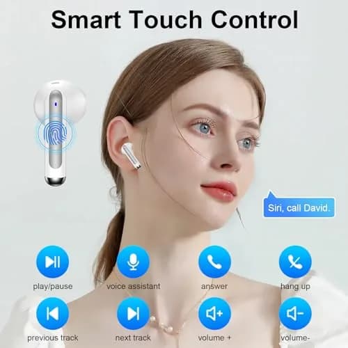 VIFIGEN Wireless Earbuds for iPhone 17e/17 Pro Max | 60H Playtime, IPX7 Waterproof, Bluetooth 5.3 thumbnail 5