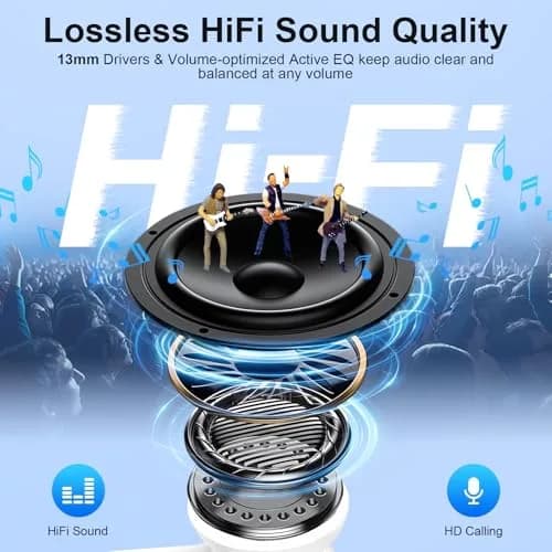 VIFIGEN Wireless Earbuds for iPhone 17e/17 Pro Max | 60H Playtime, IPX7 Waterproof, Bluetooth 5.3 thumbnail 6