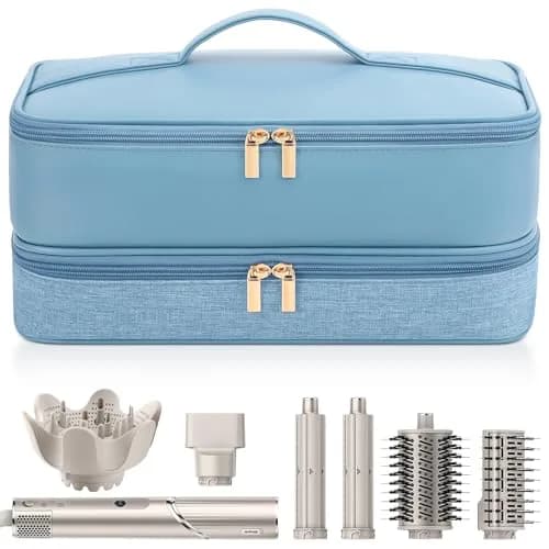 Adworte Travel Hair Dryer Case for Shark Flexstyle | Double-Layer Portable Organizer (70-120 chars) thumbnail 1