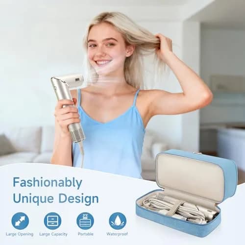 Adworte Travel Hair Dryer Case for Shark Flexstyle | Double-Layer Portable Organizer (70-120 chars) thumbnail 3