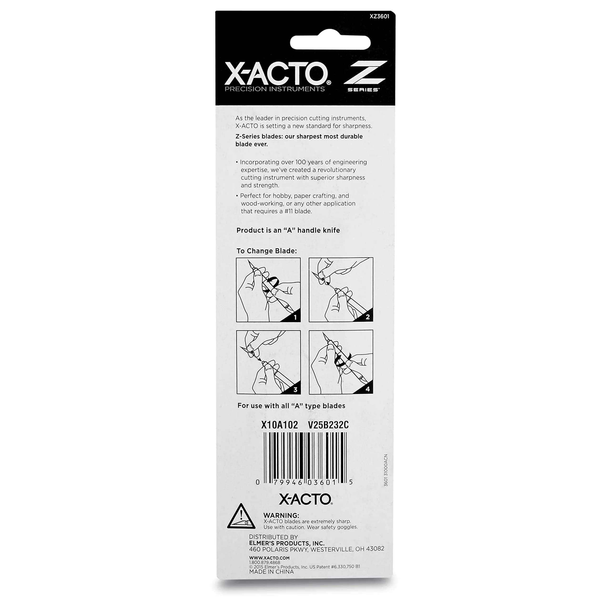 X-Acto Z-Series #1 Precision Utility Knife with Zirconium Nitride Blade, 22.86 cm (9.0 inches) Aluminum Handle | Pack of 18 - view 5