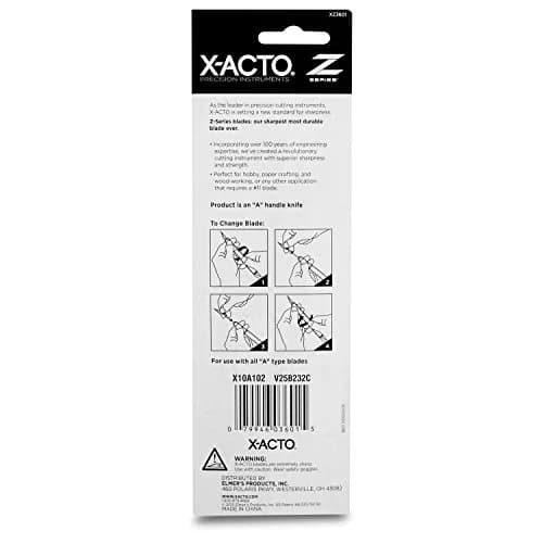 X-Acto Z-Series #1 Precision Utility Knife with Zirconium Nitride Blade, 22.86 cm (9.0 inches) Aluminum Handle | Pack of 18 thumbnail 5