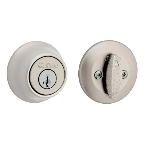 Kwikset 660 Deadbolt Lock Satin Nickel | SmartKey Security for Enhanced Home Protection thumbnail 1