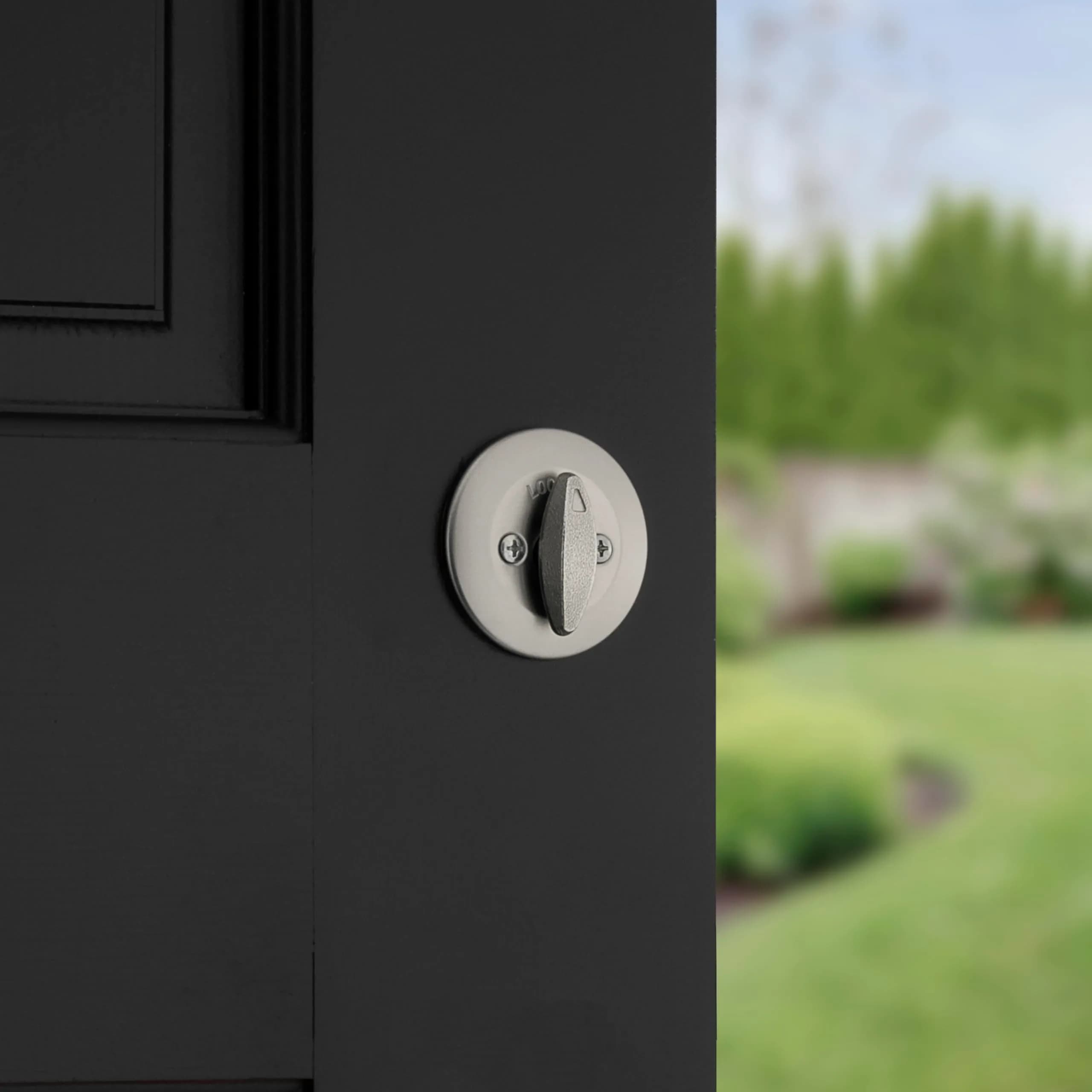 Kwikset 660 Deadbolt Lock Satin Nickel | SmartKey Security for Enhanced Home Protection - view 3